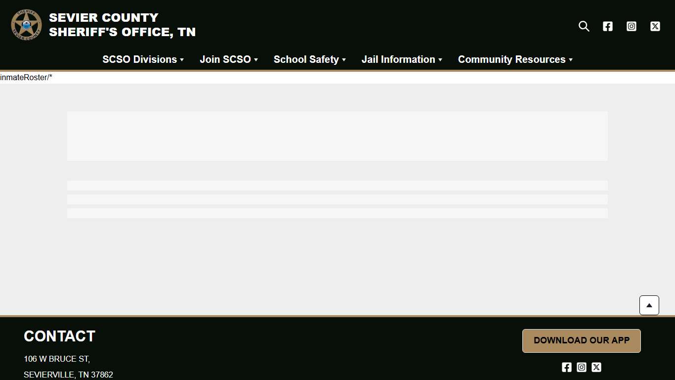 Inmate Roster | Sevier County Sheriff’s Office
